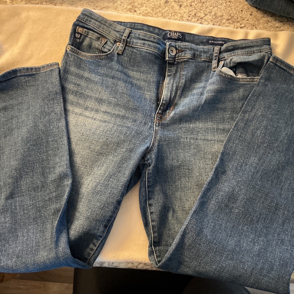 Chaps slim boyfriend size 10/30 jeans. Woman’s